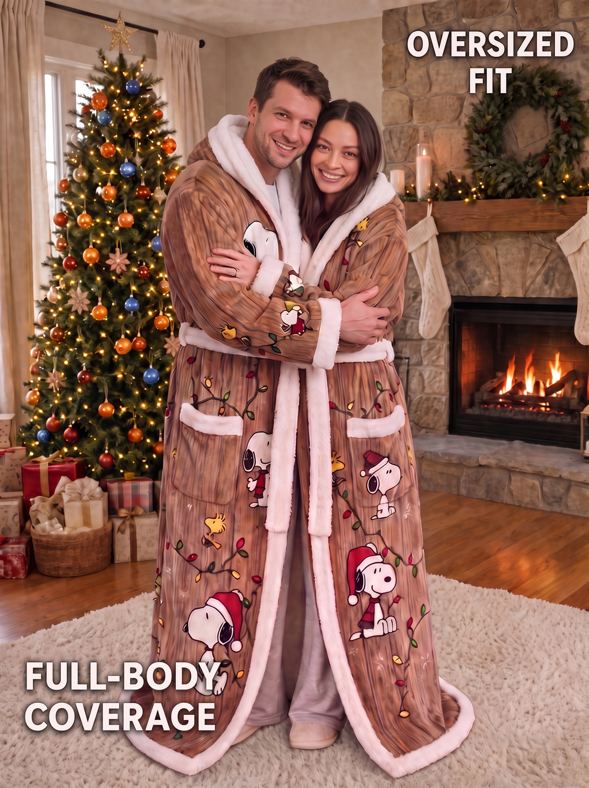 (PRE-ORDERS) HEATED SNOOPY DOUBLE ROBES